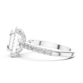 Aurelia Emerald Diamond Halo Ring