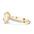 Aurelia Emerald Diamond Halo Ring