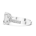 Elowen Emerald Three-Stone Diamond Ring