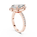 Seraphine Pear Diamond Halo Ring