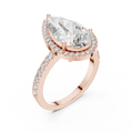 Seraphine Pear Diamond Halo Ring