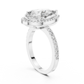 Seraphine Pear Diamond Halo Ring