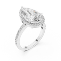 Seraphine Pear Diamond Halo Ring