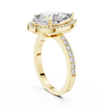 Seraphine Pear Diamond Halo Ring