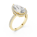 Seraphine Pear Diamond Halo Ring