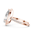 Seraphine Pear Diamond Halo Ring