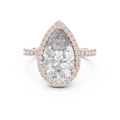 Seraphine Pear Diamond Halo Ring