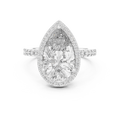 Seraphine Pear Diamond Halo Ring