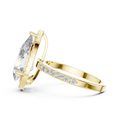 Seraphine Pear Diamond Halo Ring