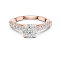 Elara Round Diamond Shoulder Ring