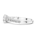 Elara Round Diamond Shoulder Ring
