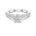 Elara Round Diamond Shoulder Ring