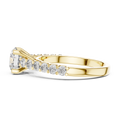 Elara Round Diamond Shoulder Ring