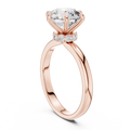 Celestia Round Diamond Hidden Halo Solitaire Ring