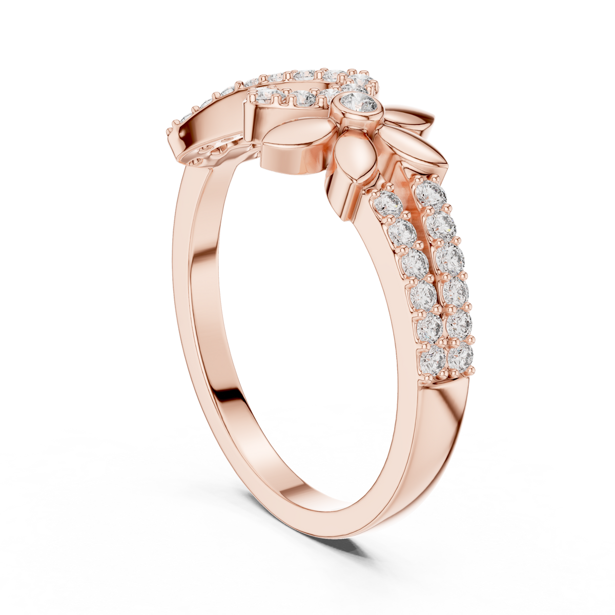 Elowen Diamond Floral Ring