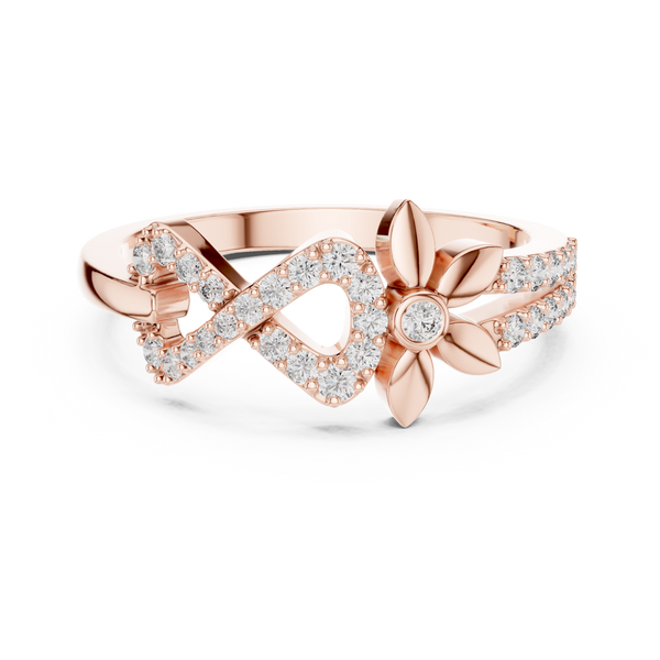 Elowen Diamond Floral Ring