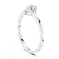 Amorette Three Diamond Heart Ring