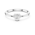 Amorette Three Diamond Heart Ring