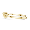 Amorette Three Diamond Heart Ring