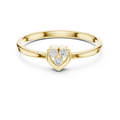 Amorette Three Diamond Heart Ring
