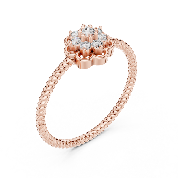 Fleuria Diamond Flower Ring