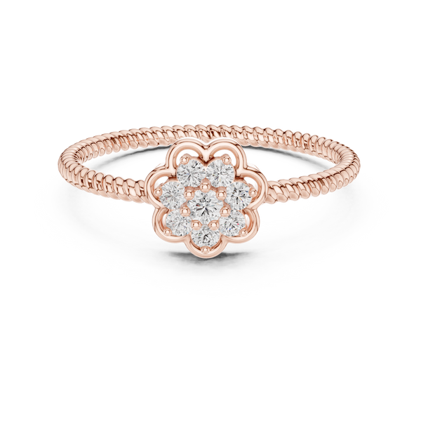 Fleuria Diamond Flower Ring