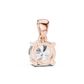 Elara Round Brilliant Diamond Solitaire Pendant