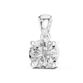 Elara Round Brilliant Diamond Solitaire Pendant