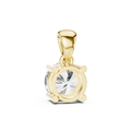 Elara Round Brilliant Diamond Solitaire Pendant