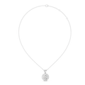 Celeste Round Brilliant Diamond Halo Pendant