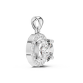 Celeste Round Brilliant Diamond Halo Pendant