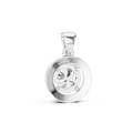 Celeste Round Brilliant Diamond Halo Pendant
