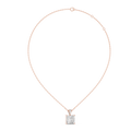 Elara Princess Cut Diamond Pendant