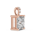 Elara Princess Cut Diamond Pendant