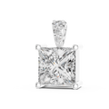 Elara Princess Cut Diamond Pendant
