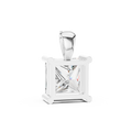Elara Princess Cut Diamond Pendant