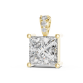 Elara Princess Cut Diamond Pendant