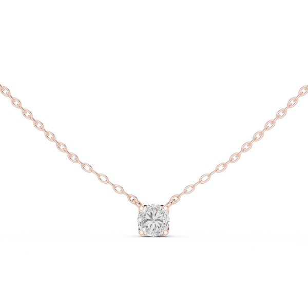 Aurelia Round Diamond Solitaire Pendant