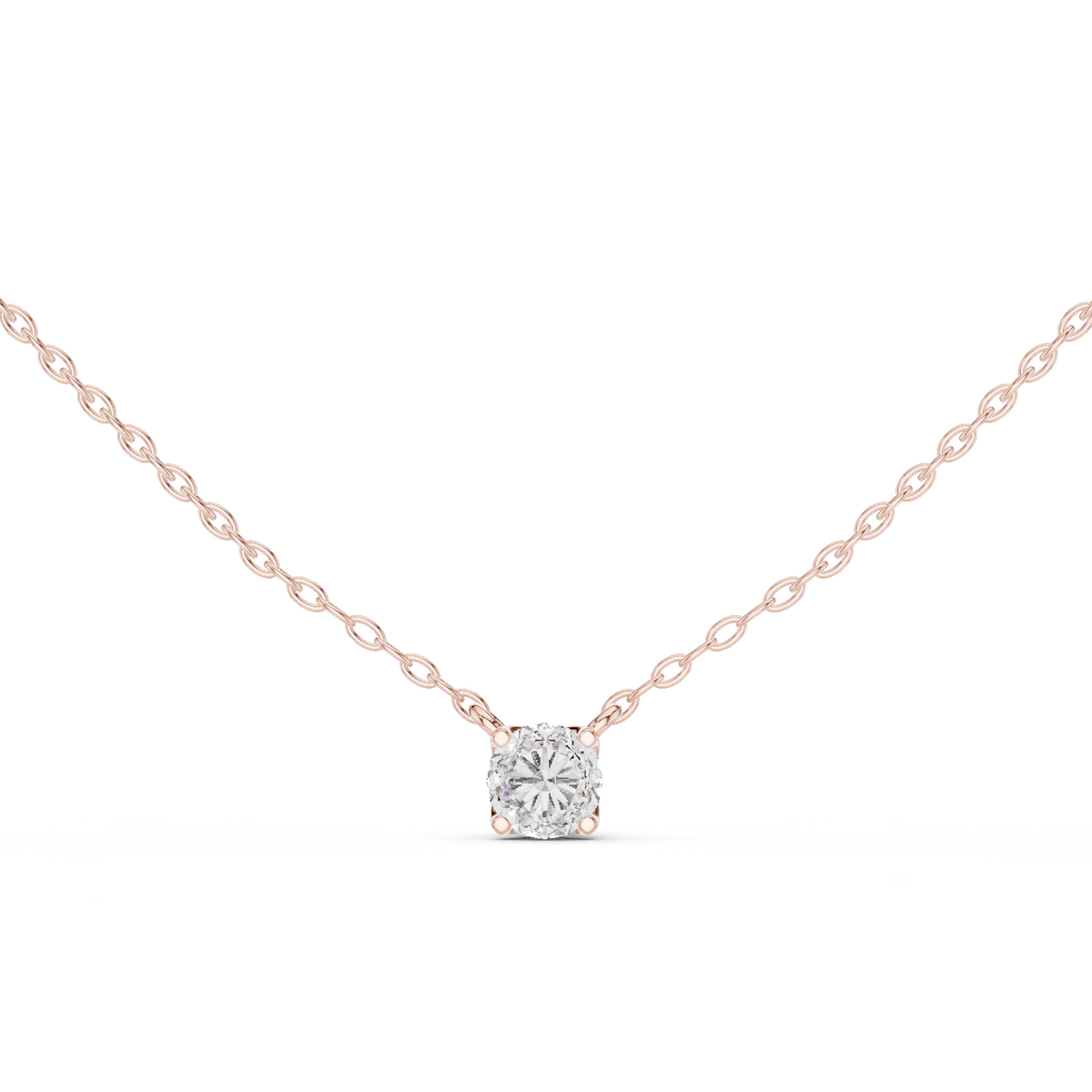 Aurelia Round Diamond Solitaire Pendant