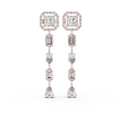 Celestia Princess Halo Drop Earrings