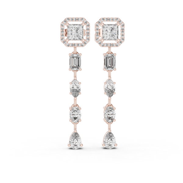 Celestia Princess Halo Drop Earrings