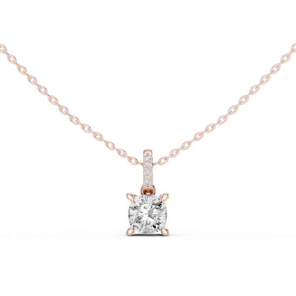 Caelia Cushion Cut Diamond Pendant