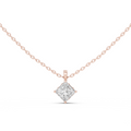 Isolde Princess Cut Diamond Solitaire Pendant