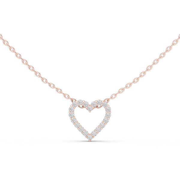 Amorette Diamond Heart Pendant