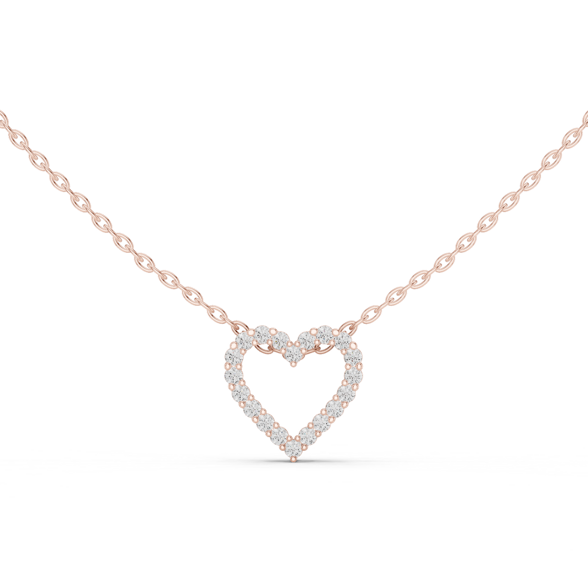 Amorette Diamond Heart Pendant