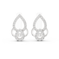 Aurelia Pavé Teardrop Huggie Earrings
