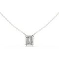 Varelle Emerald Cut Diamond Bezel Pendant