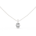 Solenne Oval Diamond Solitaire Pendant