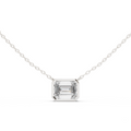Elara Emerald Cut Diamond Pendant