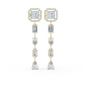 Celestia Princess Halo Drop Earrings